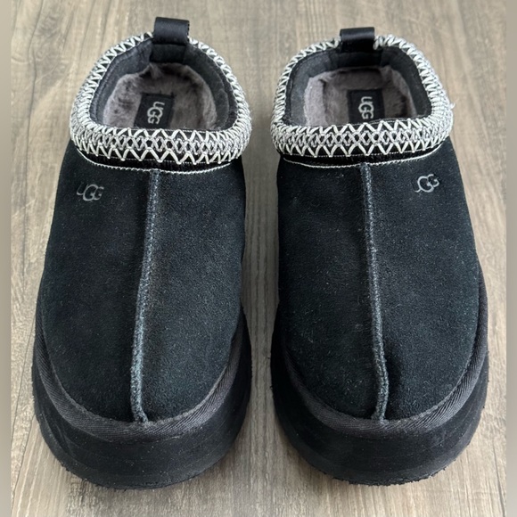 Ugg Tazz Tasman Platform Slippers Black Size 8 EUC! - Picture 5 of 16
